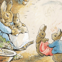 Image 2 of Beatrix Potter "Cotton-Tail and Peter Folded The Handkerchief"