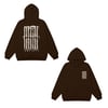 DARK BROWN CLASSIC LOGO HOODIE