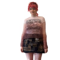 Image 2 of MOHAIR JUMPER GRADIENT MAUVE