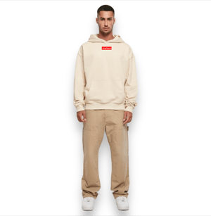 Image of SAND RED BOX ULTRA HEAVY HOODIE