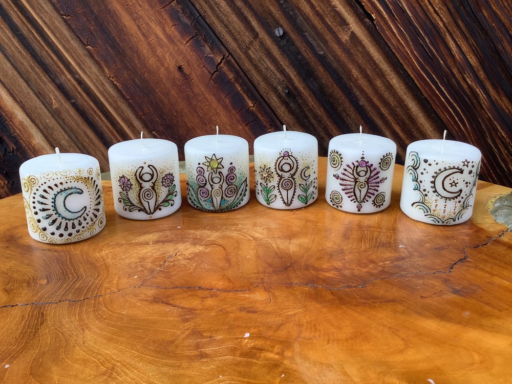 Image of Small Goddess Henna Pillar set