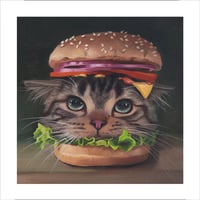 "Cheese Catpurrger" Print