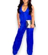 Fly Me Out Jumpsuit Blue