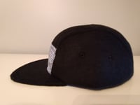 Image 3 of Black Fleece Teddy Bear Fitted Hat 