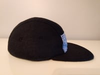 Image 2 of Black Fleece Teddy Bear Fitted Hat 