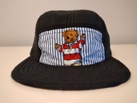 Image 1 of Black Fleece Teddy Bear Fitted Hat 