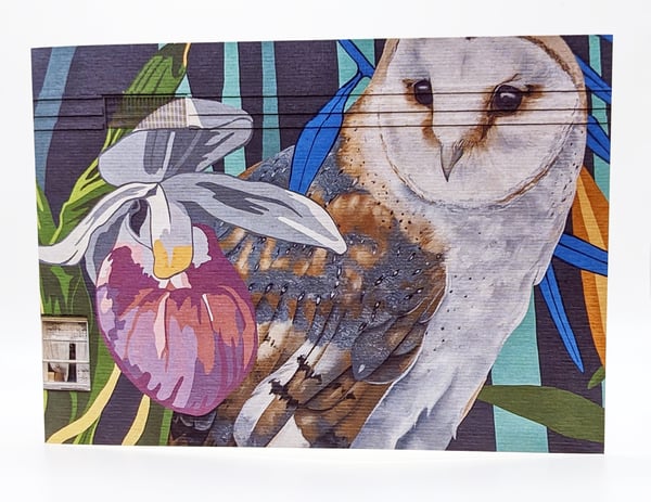 Image of Barn Owl Mural Card