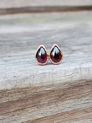 Image of Garnet Studs