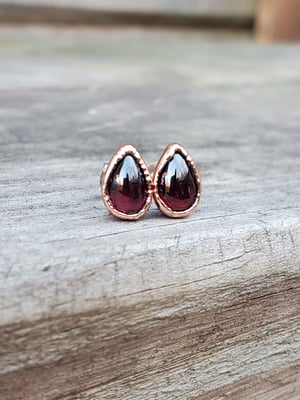 Image of Garnet Studs
