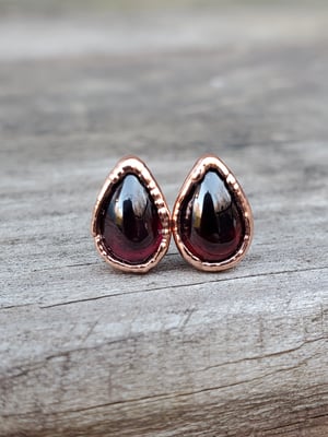 Image of Garnet Studs
