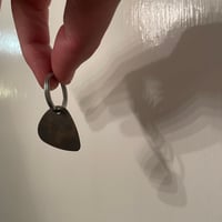 Image 2 of Bronze guitar pick keychain