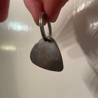 Image 1 of Bronze guitar pick keychain