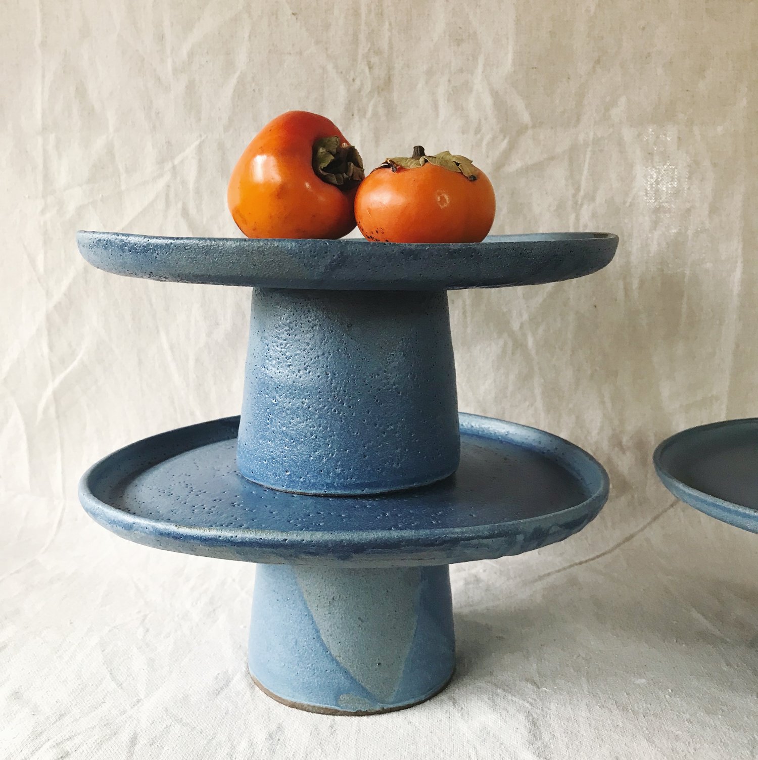 Image of wabi sabi sale - sky blue pedestals 50% off !!!