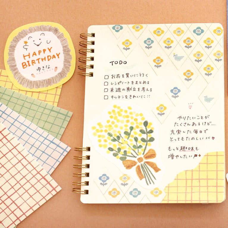 Image of Furukawa - Deco Paper Pack - Yellow Hedgehog Cafe