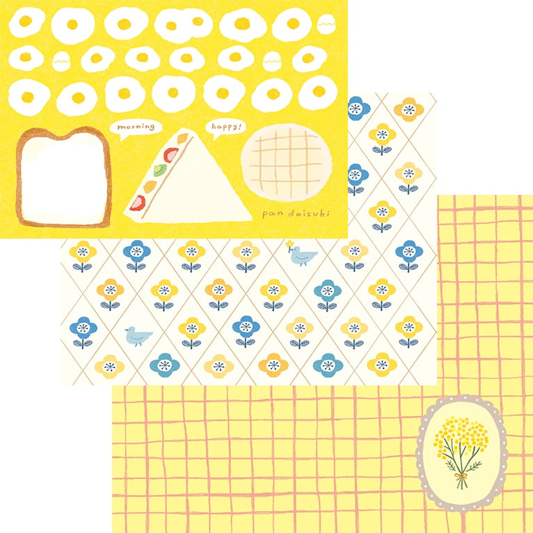 Image of Furukawa - Deco Paper Pack - Yellow Hedgehog Cafe