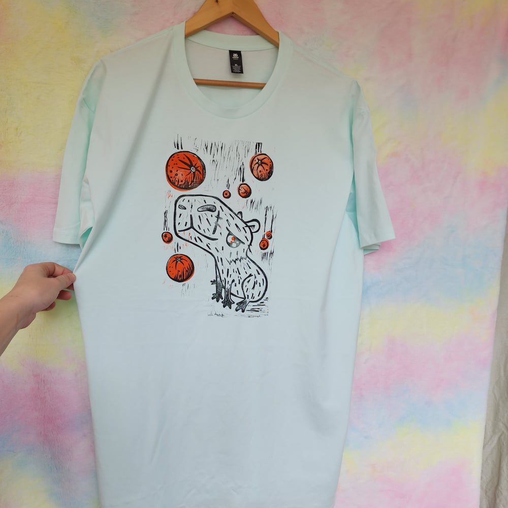 Image of PROTOTYPE  - capybara shirt (seafoam XL)