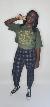 Image 3 of PREORDER - Bitchmond Crop Tee in Sage