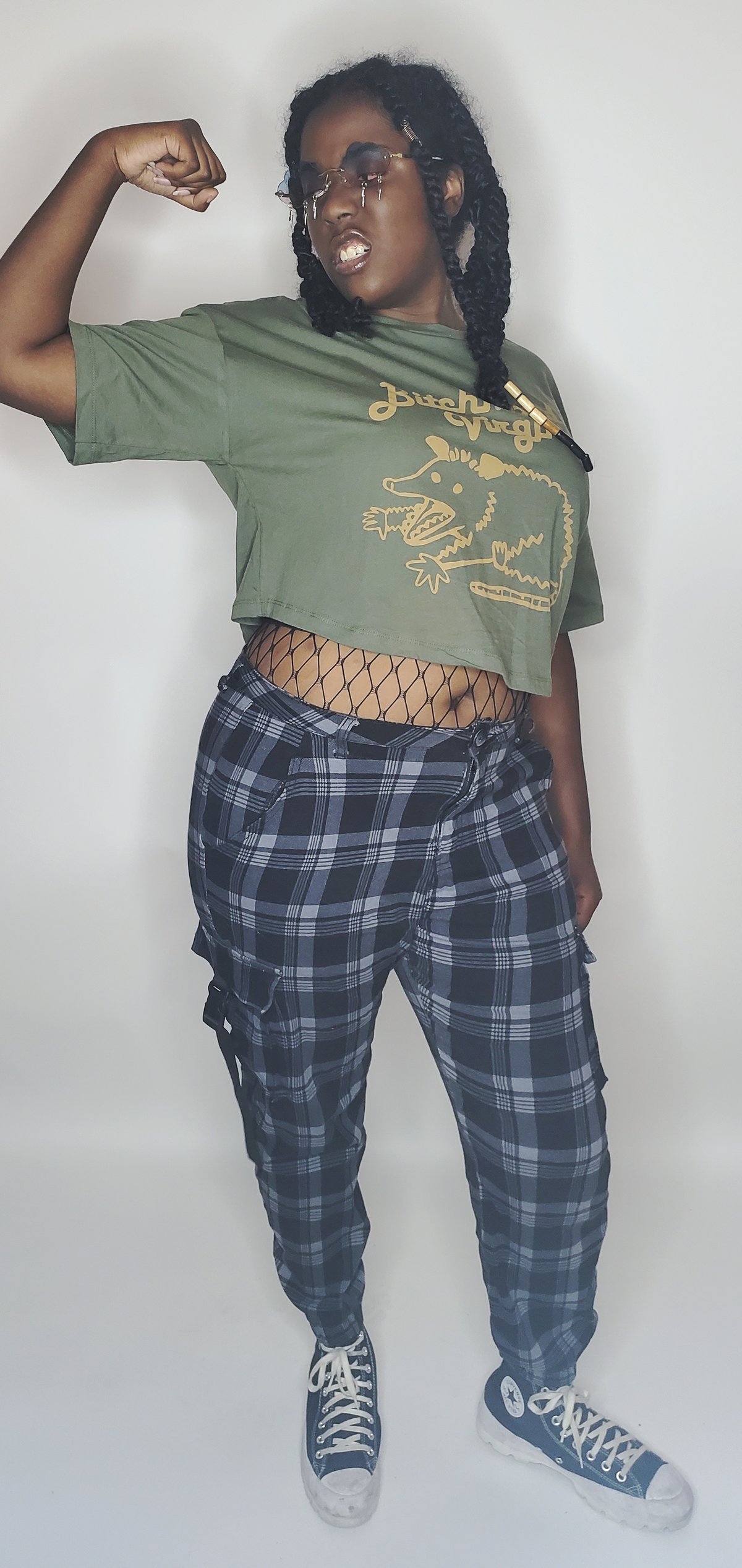 PREORDER - Bitchmond Crop Tee in Sage