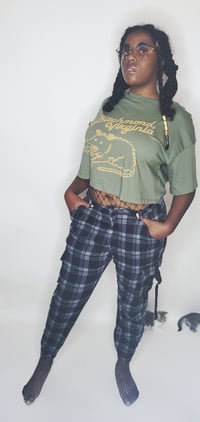 Image 5 of PREORDER - Bitchmond Crop Tee in Sage