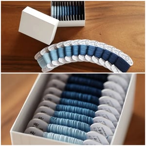 Image of Indigo dyed sashiko thread