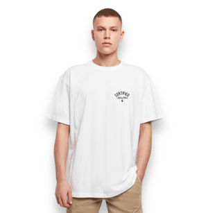 Image of WHITE HEAVY OVERSIZED TEE