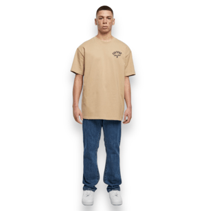 Image of BEIGE HEAVY OVERSIZED TEE