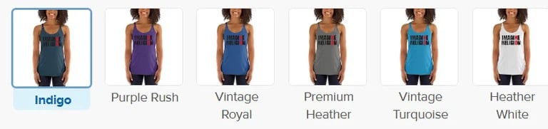 Imagine Women's Racerback Tank copy