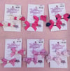 Ruby bow Clips 