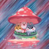 Rainy Day Mushroom Friends (Print)