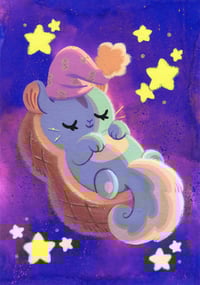 Sleepy Squirrel (Print)
