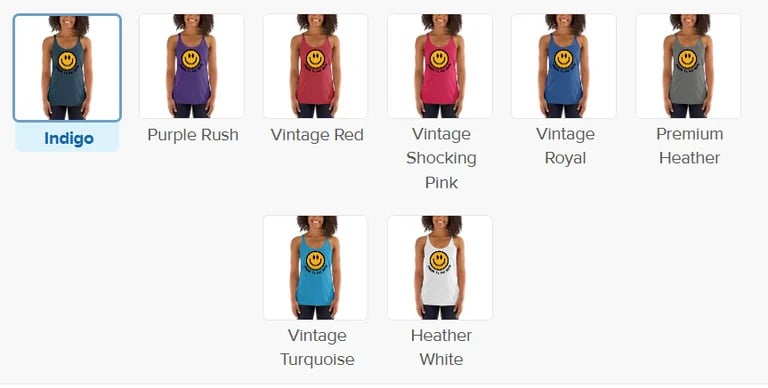 Smiley Women's Racerback Tank