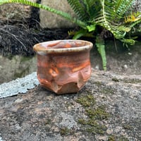 Image 3 of Small coppery woodfired tea cup 