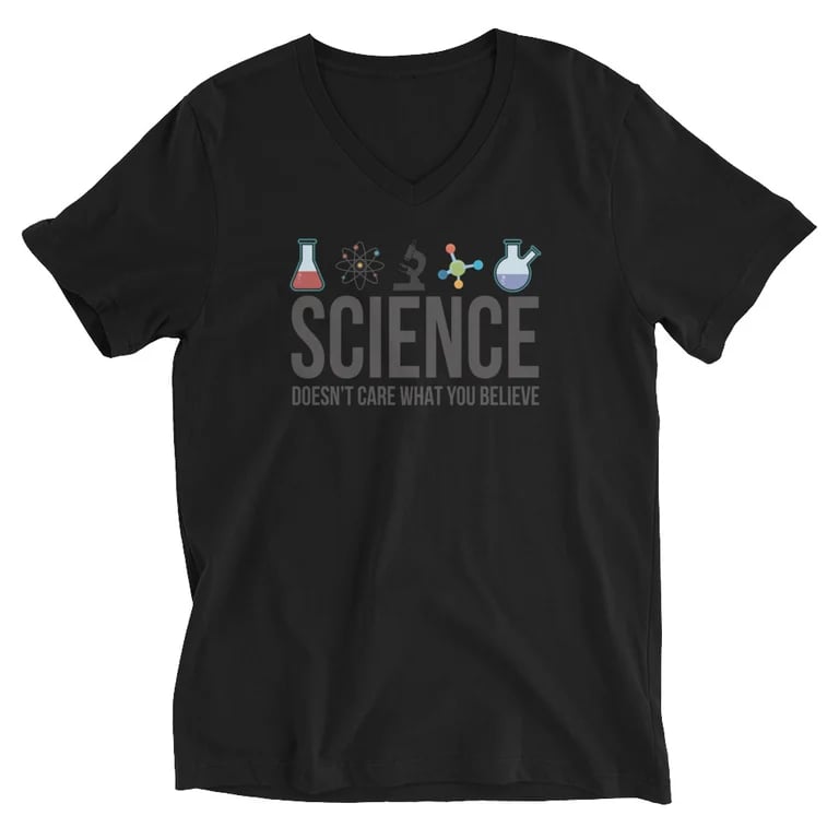 Science Unisex Short Sleeve V-Neck T-Shirt