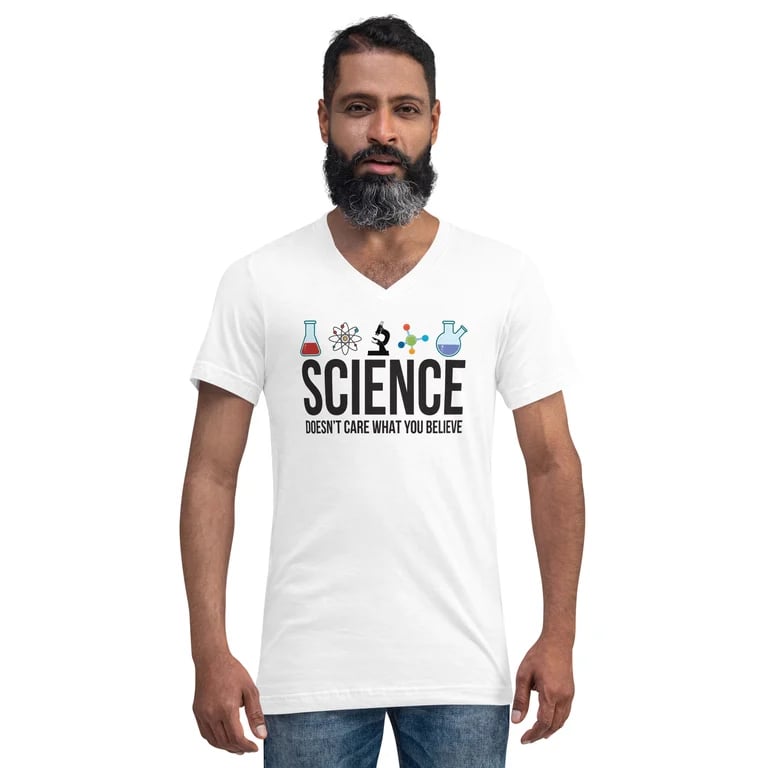 Science Unisex Short Sleeve V-Neck T-Shirt