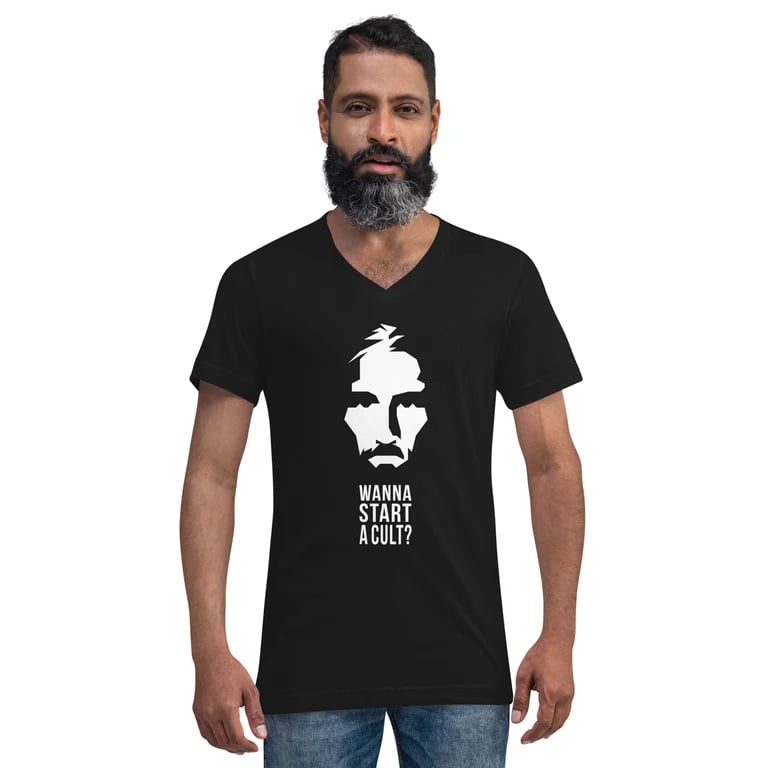 Cult Unisex Short Sleeve V-Neck T-Shirt