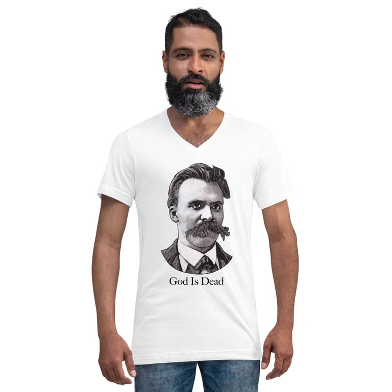 Nietzche Unisex Short Sleeve V-Neck T-Shirt