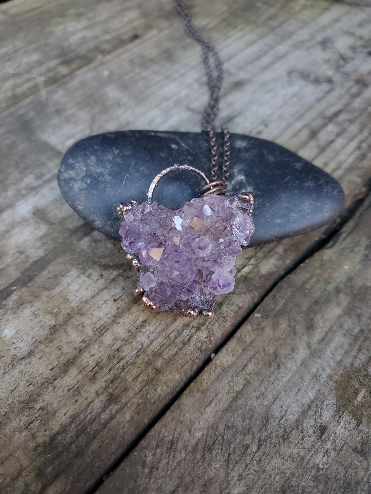 Amethyst sales druzy pendant