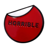 "HORRIBLE" Peel Logo - Red (Enamel Pin)