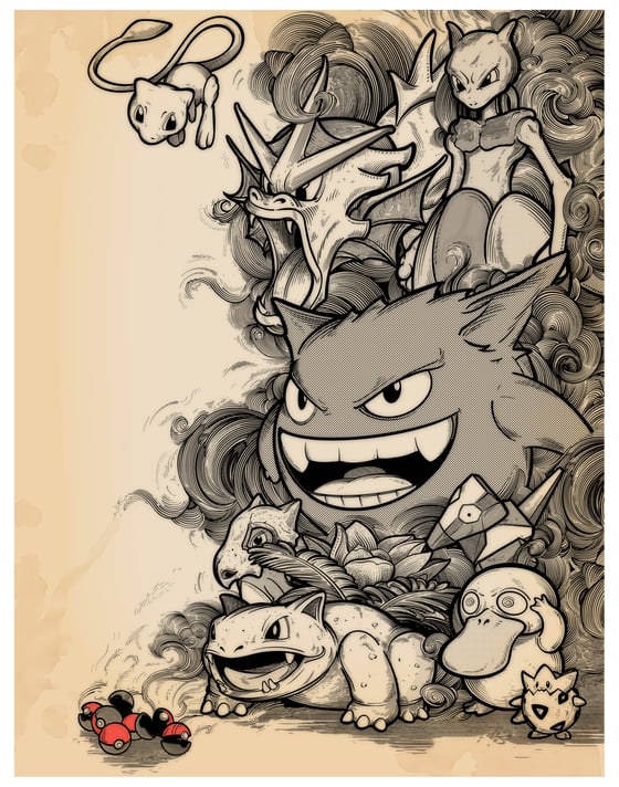 Image of Pokemon Print
