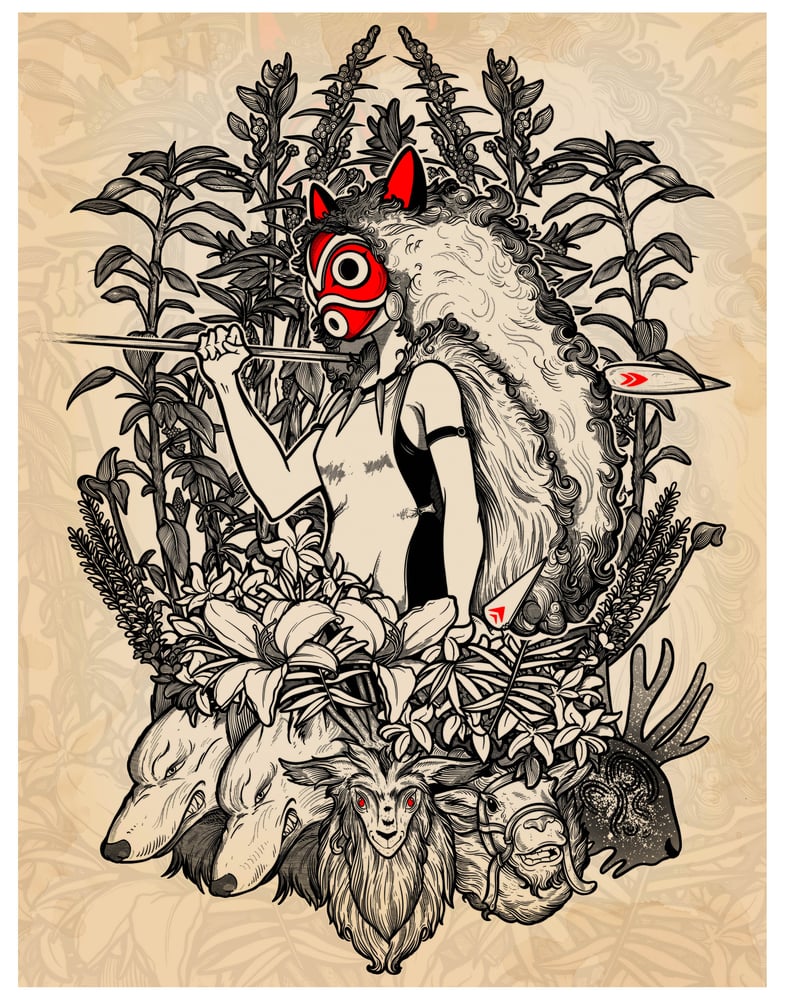 Image of Princess Mononoke Print 