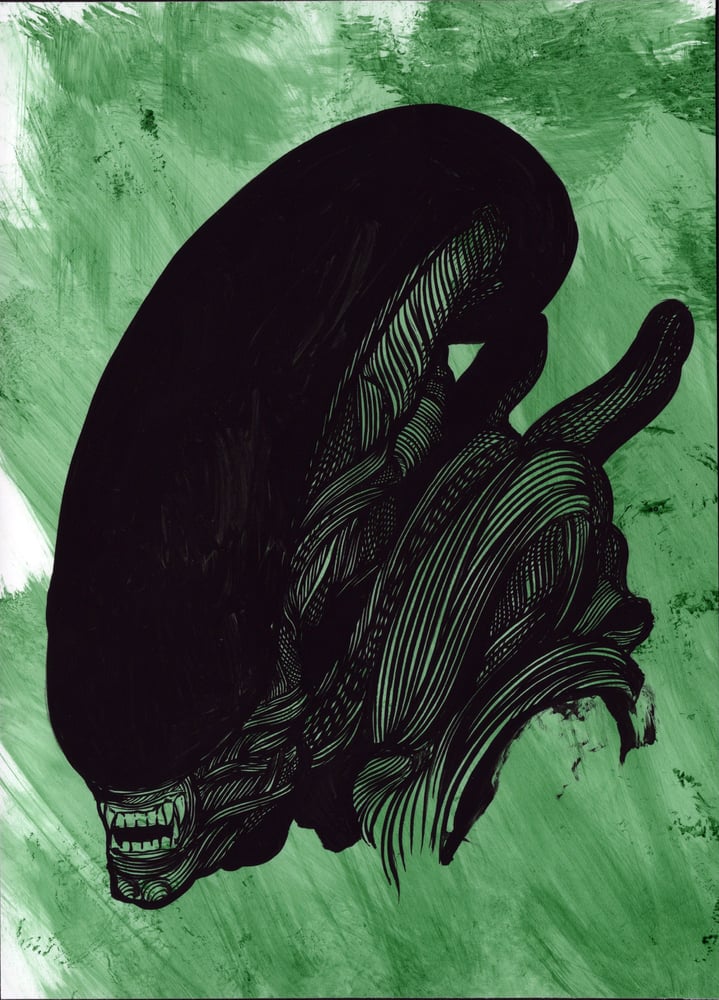 Image of Alien Original art 2