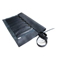 Image 1 of LTD EDITION: MOOJICRAFT ITALIAN LEATHER KNIFE ROLL W/CARRY TOTE