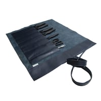 Image 3 of LTD EDITION: MOOJICRAFT ITALIAN LEATHER KNIFE ROLL W/CARRY TOTE