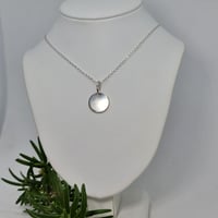 Image 1 of PAN Initial - Sterling Silver Hand Stamped Pendant and Chain - (SJ014)