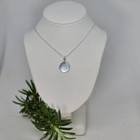 Image 2 of PAN Initial - Sterling Silver Hand Stamped Pendant and Chain - (SJ014)