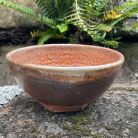Image 2 of Blushing shino shell marked tea bowl