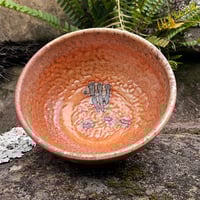 Image 1 of Blushing shino shell marked tea bowl