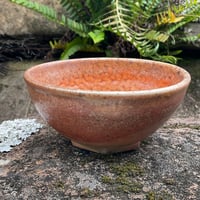 Image 3 of Blushing shino shell marked tea bowl
