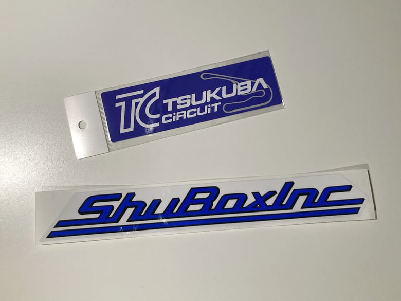 Image of Tsukuba Sticker (Blue)/ ShuBoxInc Logo Set