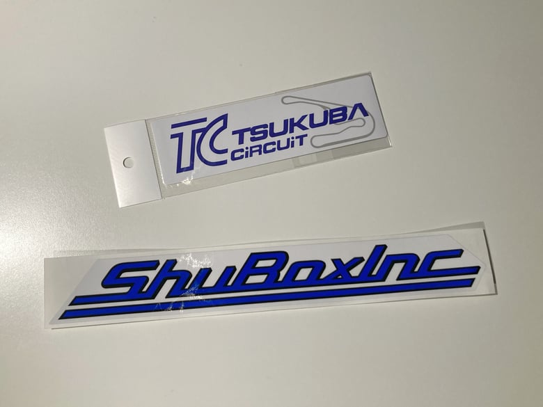 Image of Tsukuba Sticker (White) / ShuBoxInc Logo Set